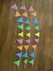 3 Party Banners – Fabric Each 92 Colorful Party Decorations Birthday Party
