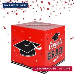 Gatherfun Graduation Decorations 2026 Grad Card Box for Gift Graduation Party Fa