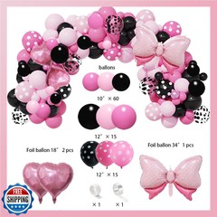 288 PCS Pink Mouse Birthday Decorations Serves 20 Guests Mouse Theme Party De