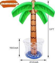Tropical Palm Tree Cooler for Pool Parties