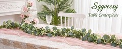 8 Pack Artificial Eucalyptus Garland Eucalyptus Leaves Vines Greenery Garland