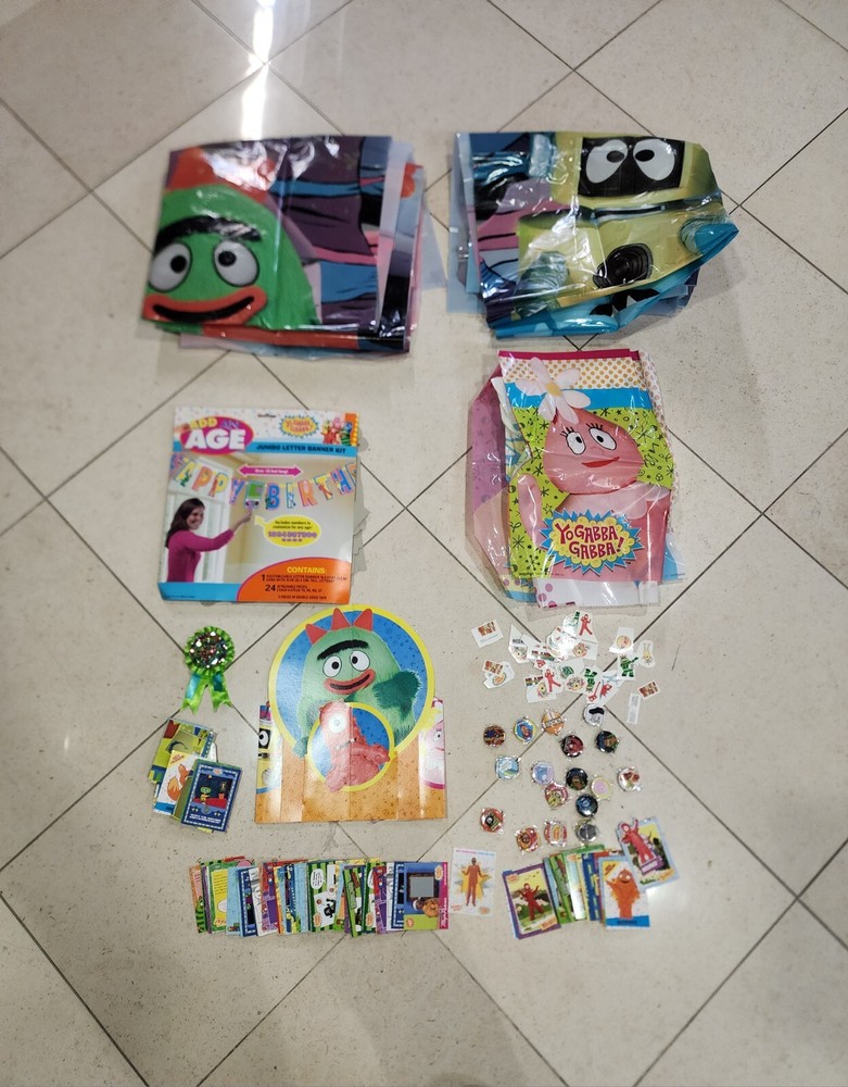 Yo Gabba Gabba Party Decorations Mixed Lot of 100+ Pieces Many Hard To Find