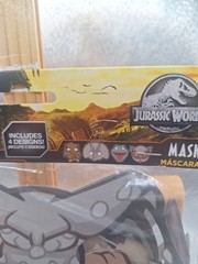 Jurassic World DInosaur Party Masks Set Of 8, NEW