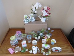 HUGE LOT WEDDING/BABY SHOWER DECORATIONS- MARKET FLORAL SPRING- HOBBY LOBBY