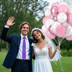50Pcs Pink & White Bow Balloon Set, 12Inch Latex Balloons,Perfect for Birthda…