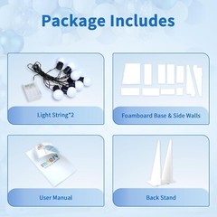 Elegant 4ft Light-Up Number 18 Foam Decoration for Milestone Celebrations