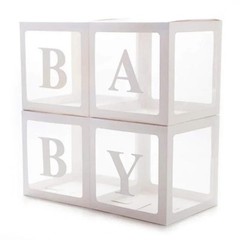 A-Z Transparent Letter Balloon Box Baby Shower 1st Birthday Party Decor DIY.