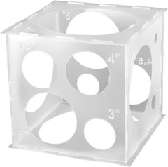 14 Holes Balloon Sizer Cube Box Collapsible Measurement Tool for Birthday Party