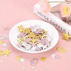 Gold Star Confetti 0.79×0.79 Inch Glitter Table Scatters Wedding Decor 200 PCS