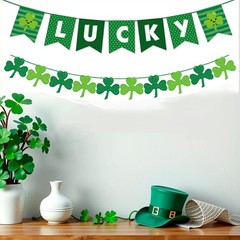 Banner Green St Patricks Day Decorations 1 inch x 1 inch, style.2