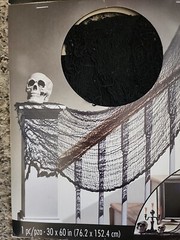 Cloth Creepy Halloween Black Gauze 60″ x 30 inches 1 Piece Decoration