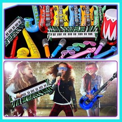 80s 90s Inflatable Party Decorations – Rock Band Instruments