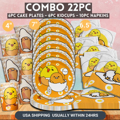 Gudetama Tablewave Party Supplies happy birthday centerpiece decoration plate