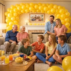 Yellow Balloons 100 Pack, Latex Party Balloons, 12 Inch Round Helium Yellow B…