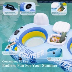 River Tubes for Floating Heavy Duty Inflatable Lounger Premium Water Rafts Pool