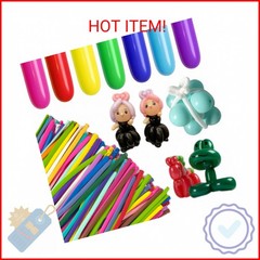 EBLLIWSM 200 PCS Latex Twisting Balloons 260Q Magic Balloons Assorted Color Long