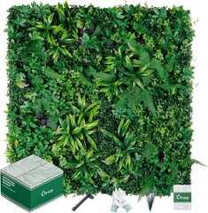 Artificial Boxwood Panels, Grass Wall Panels 12PCS 20»x20», Dracaena