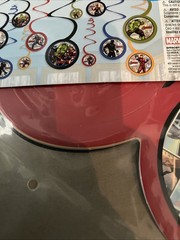 MARVEL AVENGERS – Swirl Decoration Birthday Party Supplies Dangler Pack of 12′