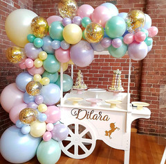 105Pcs Pastel Balloons Arch Garland Kit 5″ 10″ 12″ 18 Inch Macaron Color Pastel