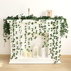 CEWOR 24 Pack 168ft Artificial Ivy Greenery Garland, A-24pcs of Vines, Green