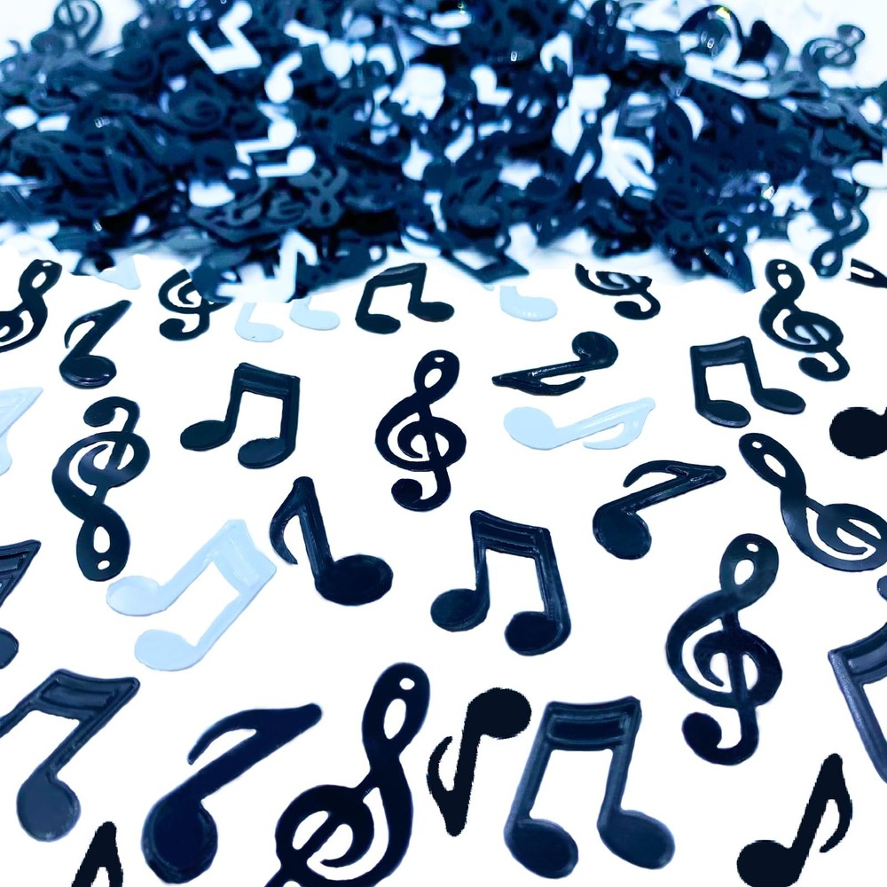 Black White Music Note Confetti Birthday Party Table Decoration Supplies