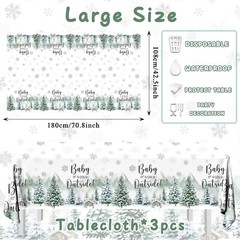 Winter Baby Shower Tablecloth Baby It’s Cold Outside Baby Shower Decorations …