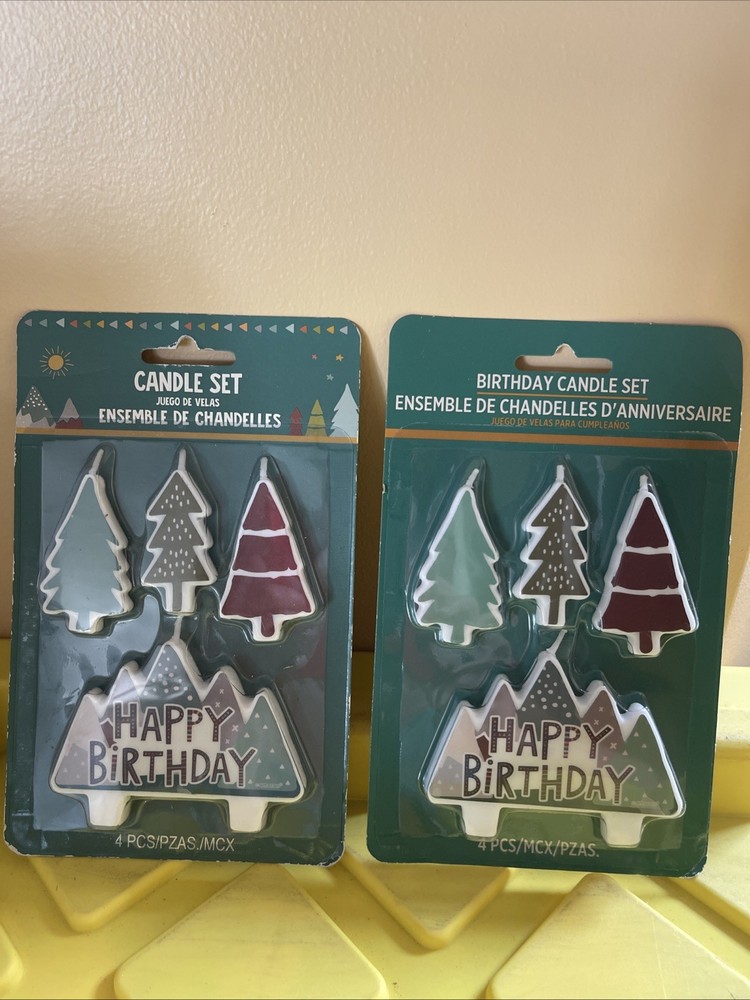 2 Pack🌟 Wilderness Birthday Candle Set 3 Pcs