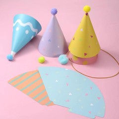 Adjustable Mini Birthday Hats for Dogs, Cats, and Stuffed Animals – 6 Pack