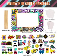 90s Themed Party Decorations for Adults, 1990s Throwback Party Photo Booth Props