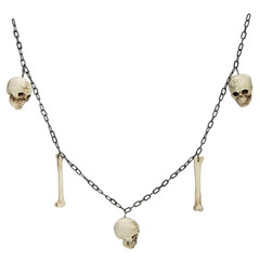 Skulls & Bones Garland Halloween Decoration 5 Ft. 2 – Morris Costumes