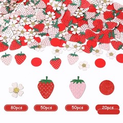 Strawberry Daisy Confetti for Birthday Baby Shower Theme Party Table Scatter