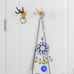 Blue Sun Decoration Mother Hanging Wind Chime Evil Eye Pendant with Bell