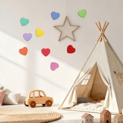 108 PCS 3.5 Inch Heart Cutouts Paper Assorted Color Shapes Die Cut Classroom
