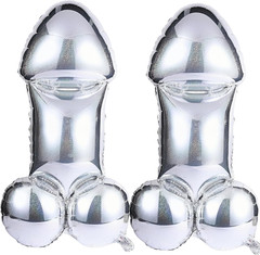 2 Pack Bachelorette Party Decorations 40″ Large Penis Balloons for Bachelor Part