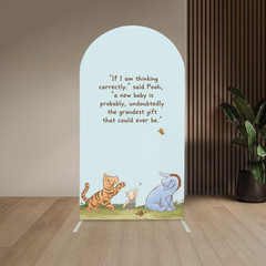 Winnie the Pooh Arch Backdrop Cover Birthday Party Photo Background Prop Decor