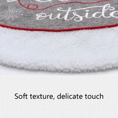 Minimalist Gloves Pattern Christmas Tree Skirts Soft Thick Non-woven Tree