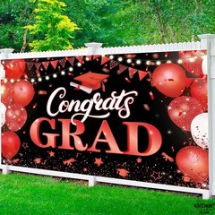 XtraLarge Congrats Grad Banner – 72×44 Inch, Congratulations Banner | Grad Cl…