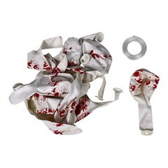 34 Pcs Halloween Decor Balloons 12″ Bloody Zombie Theme Party Decorations Set