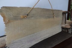 Live Edge Wooden Sign – Pine Lumberjack Party Decorations