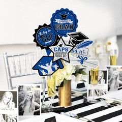 Graduation Decorations Navy Blue Class of 2026/Blue Graduation Party Centerpi…