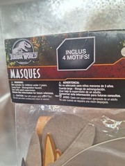 Jurassic World DInosaur Party Masks Set Of 8, NEW