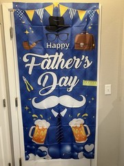 Happy Fathers Day Banner Flag Backdrop Tapestry 3′ x 6′ #330