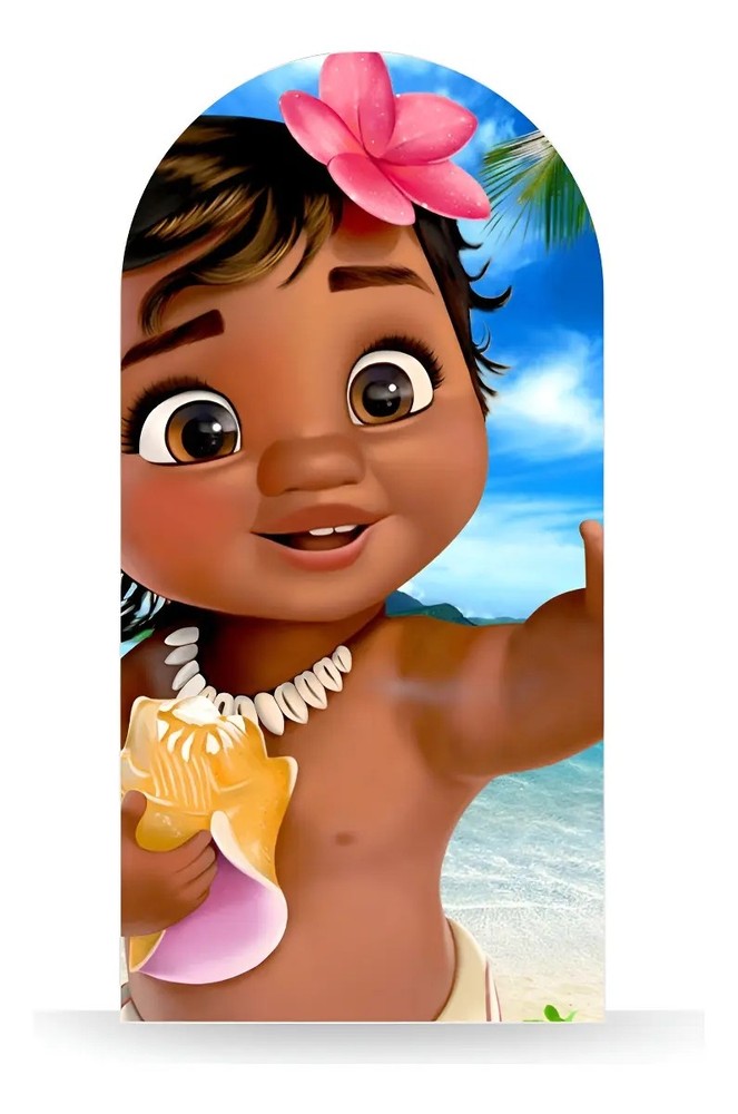 popular Moana Arch Panel Backdrops Cover Baby Shower Birthday Party Decorations