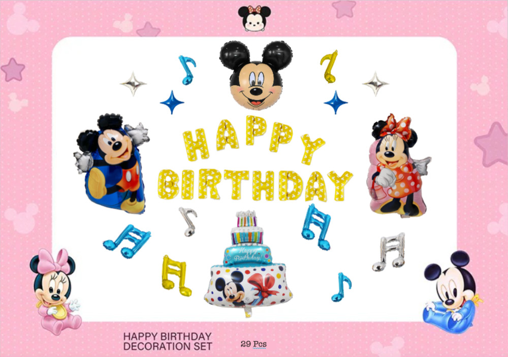 Super Wings The Avengers Mickey Mouse More Birthday Decoration Foil Balloons Set