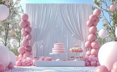 10ft×12ft Wrinkle White Backdrop Curtain for Wedding Parties, 2 Panels 5×12ft