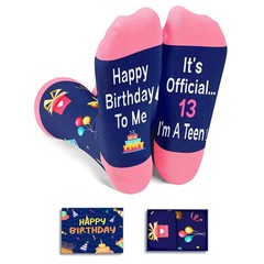 Level 13 Unlocked Birthday Gift Socks for 13 Year Old Teen Girls Boys