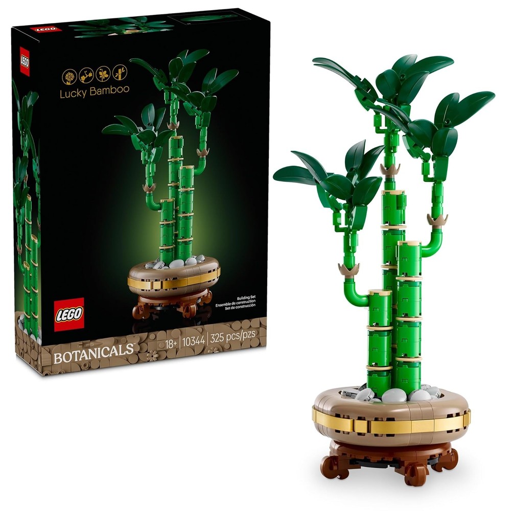 LEGO Botanicals Lucky Bamboo Building Set Artificial Plant Home Office Decor