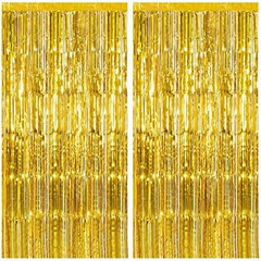 5 Pack Iridescent Party Backdrop Decorations Tinsel Curtain Birthday Decorations