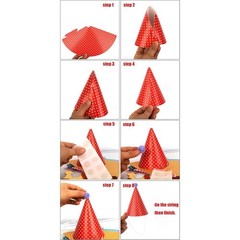 DIY Birthday Party Hats Mini Cone Crown Set with Pom Poms Small Paper Caps