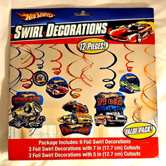 Wild Racer’s~ HOT WHEELS Hanging Swirls Birthday Party Pack of 12 Ppd2U! 674497